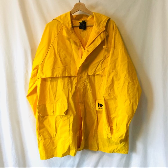 SOLD - HELLY HANSEN Iconic Yellow Raincoat - XL - Picture 4 of 9